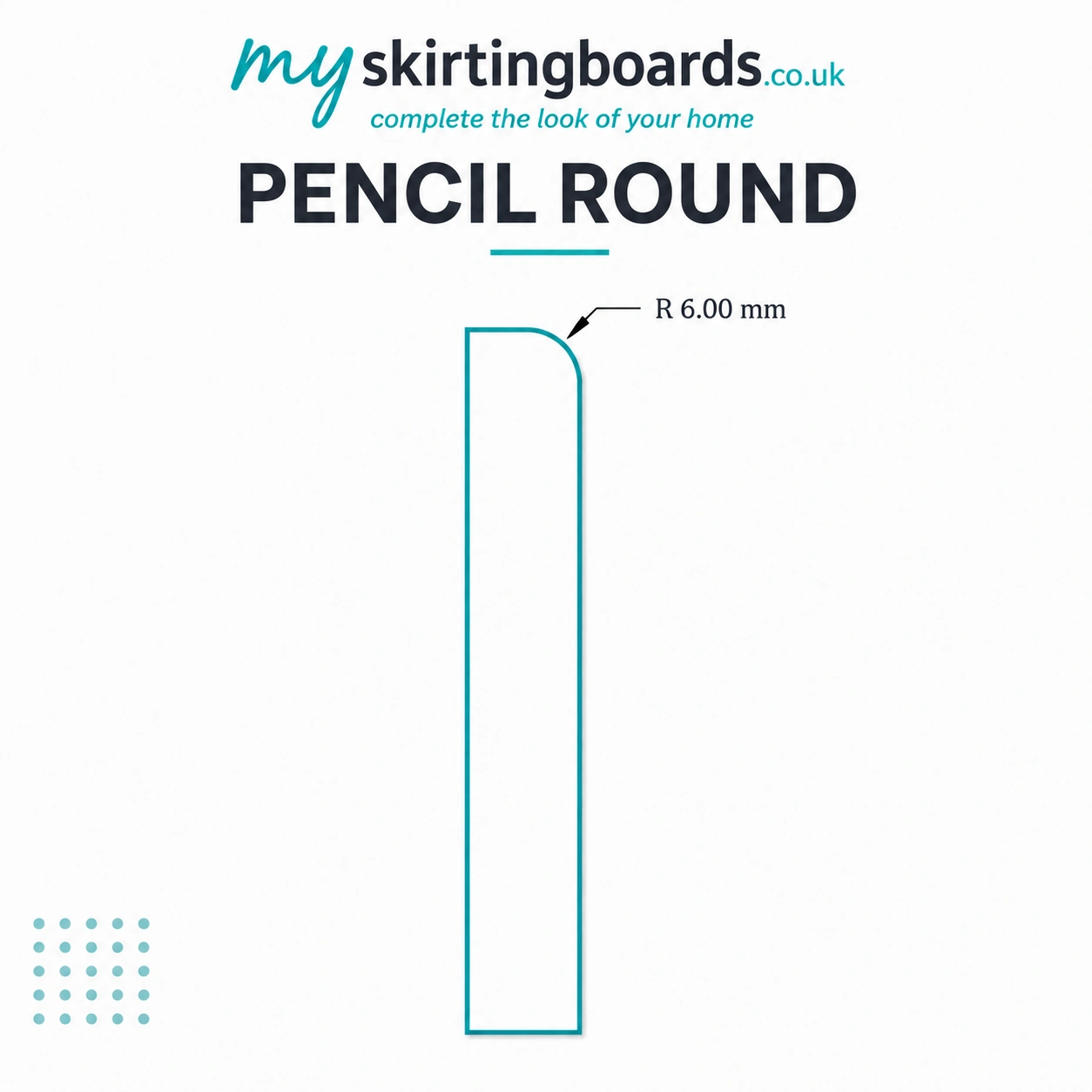 Pencil Round MDF Architrave 2 Pencil Round Profile