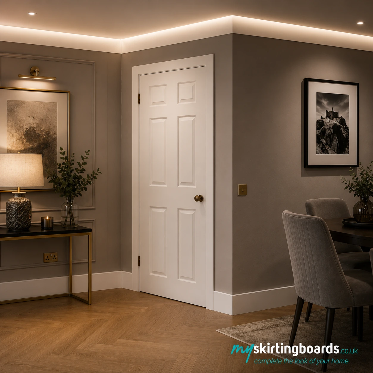 Square Edge MDF Skirting Board 2 Square Edge Lifestyle