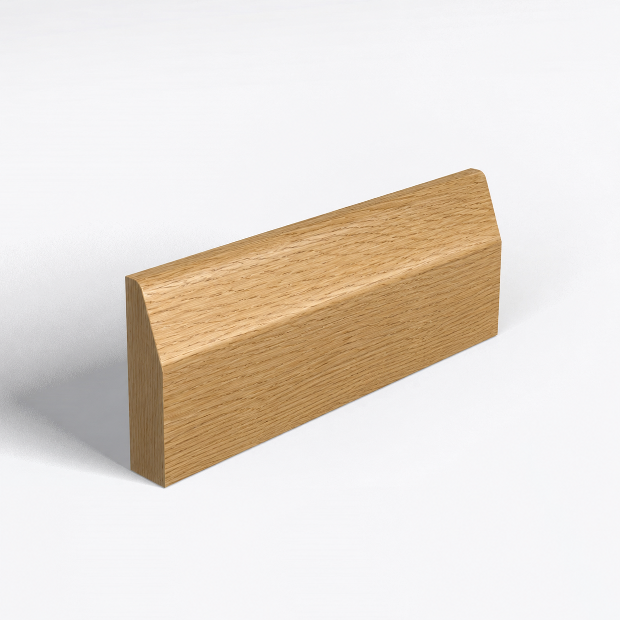 Chamfered and Round Oak Architrave 1 Chamfer Round Arc Oak