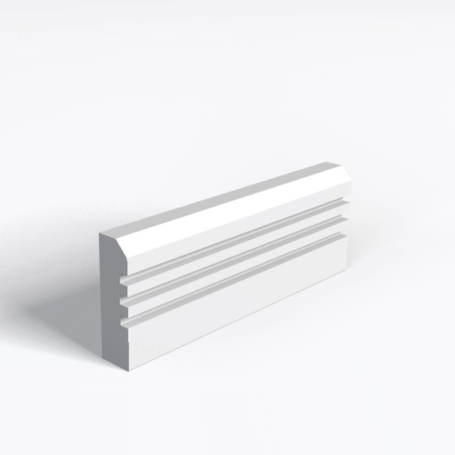 Chamfer And 3 Square Grooves Architrave