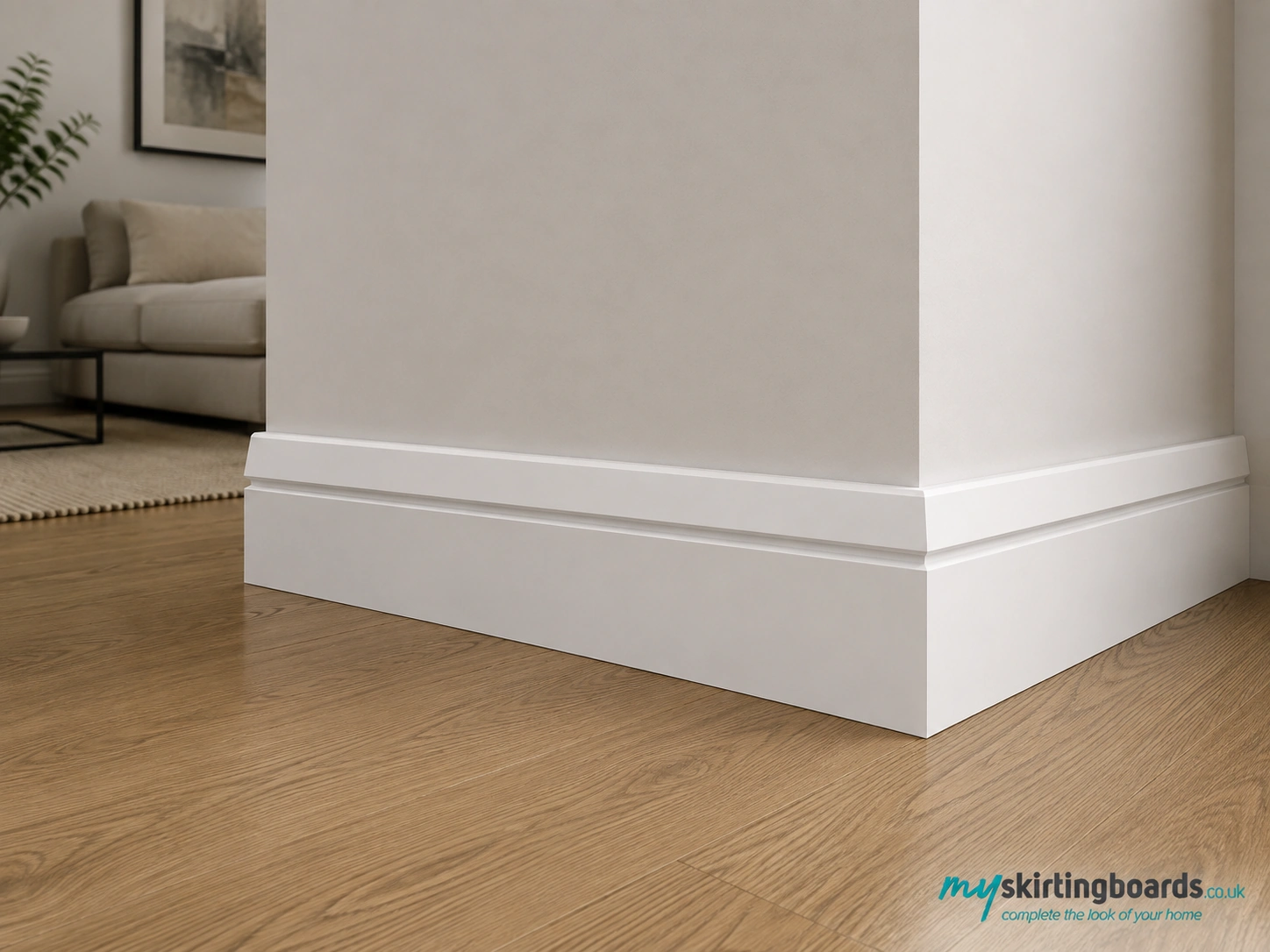 Splay 1 Square Groove MDF Skirting Board 3 Myskirtingboards Room