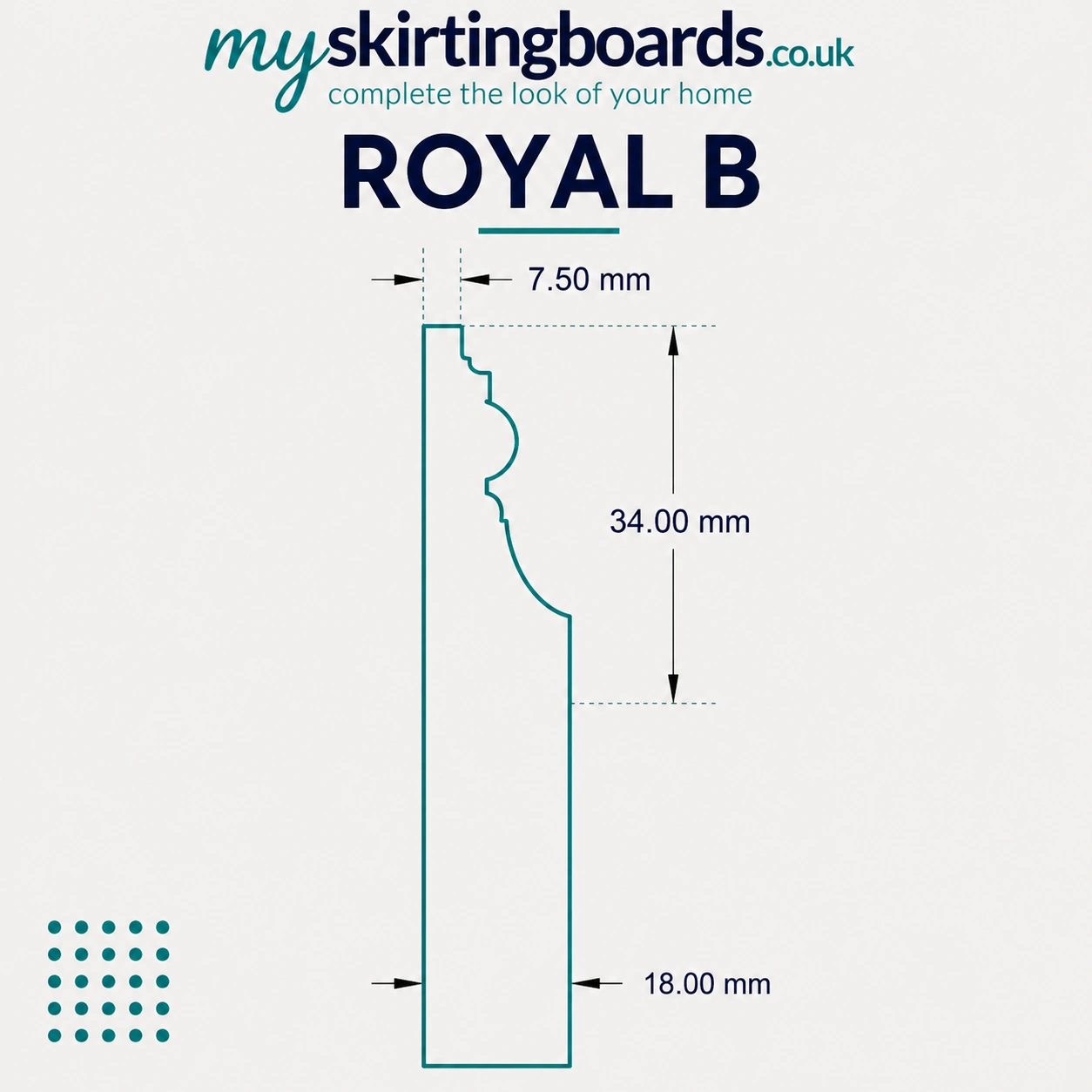 Royal B MDF Skirting Board 2 Royal B Profile