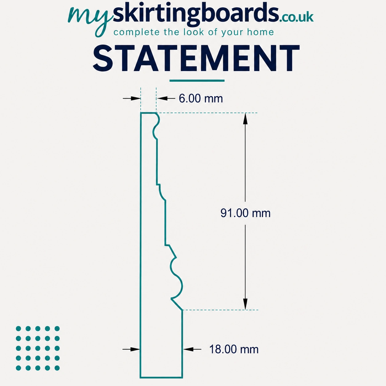 Statement MDF Skirting Board 2 Statement Profile