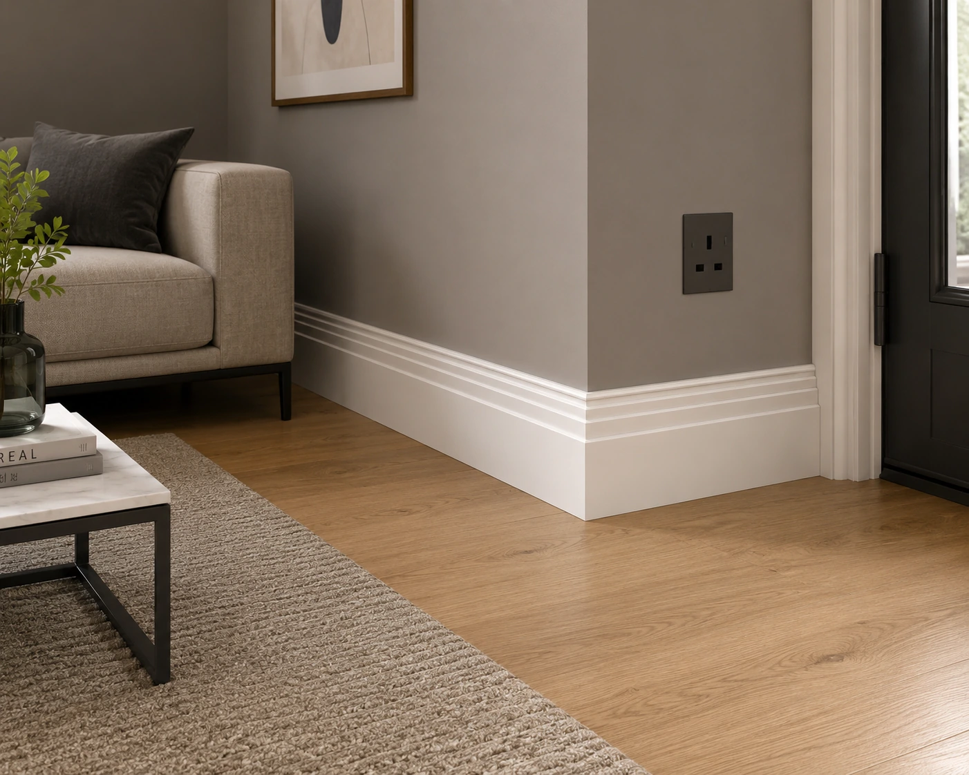 Stepped MDF Skirting Board 3 STEPPED SKIRTING BOARD