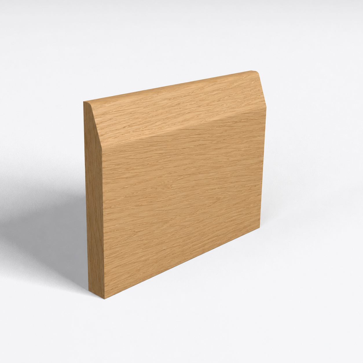 Chamfer and Round Oak Skirting Board 1 Chamfered And Round OAK