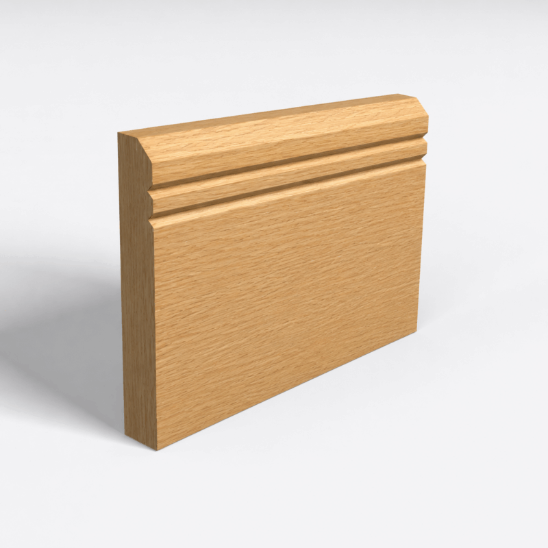 Oak Skirting Boards 17 Chamfer 2 V Groove Oak