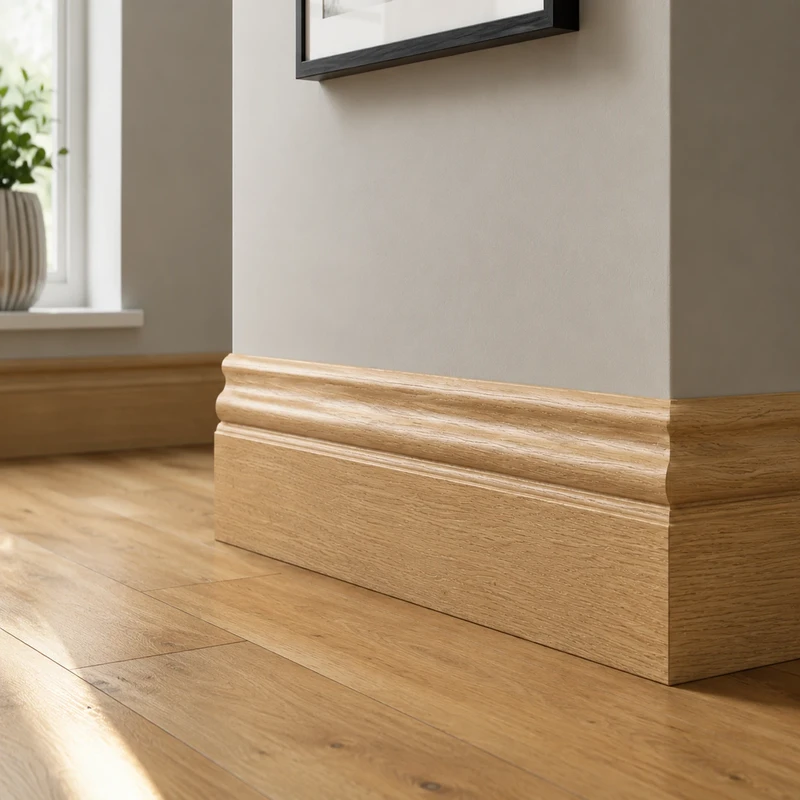 Regency Ogee OAK Skirting Board 2 Regency Ogee Oak Room