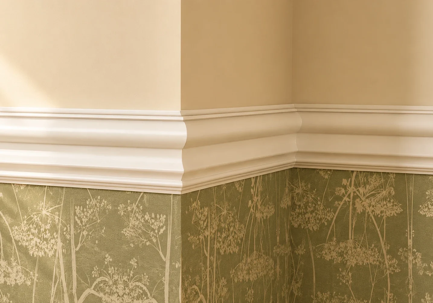 Warm Sage Cream Wall